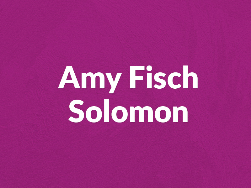 Amy Fisch Solomon Esq.